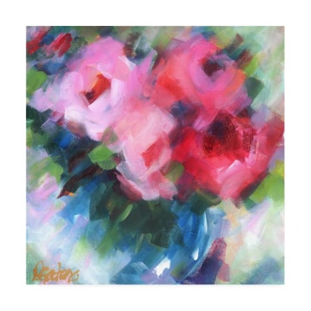 Pamela Gatens 'Big Pinks' Canvas Art,14x14